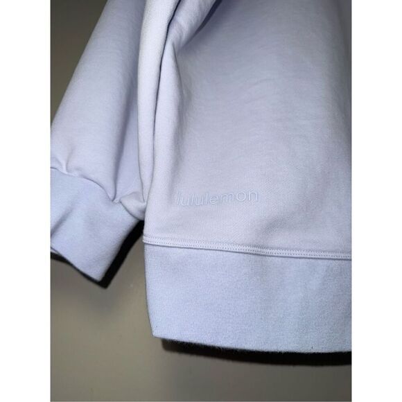 Lululemon Perfectly Oversized Crew Neck Pullover Sweatshirt In Pastel Blue - Picture 7 of 10
